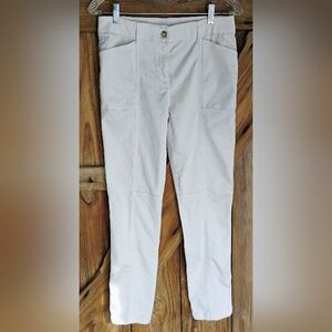 Chico's Beige Cargos Women's US Sz 4 Regular Slimming Stretch O-3